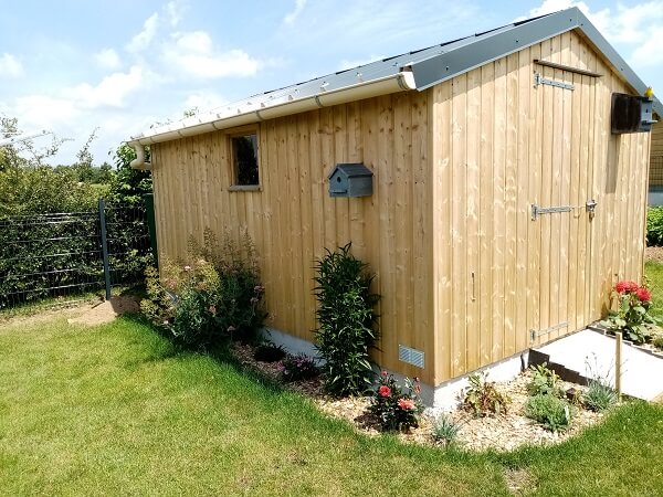 Abris de jardin en bois sur mesure à ploermel dans le morbihan