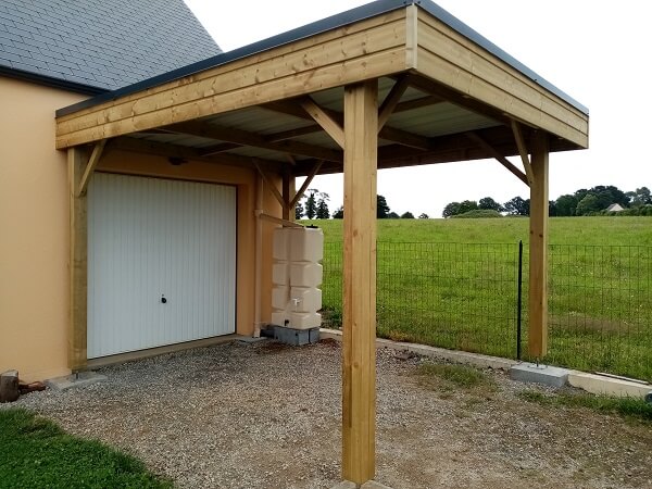 CARPORT FINITION BOIS TRAITE